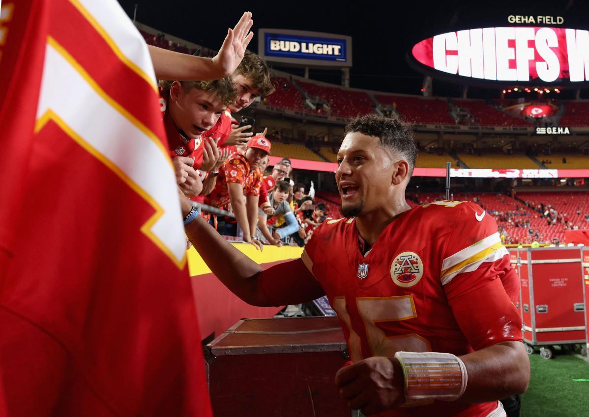 Gefeiert: Patrick Mahomes von den Kansas City Chiefs. © APA / JAMIE SQUIRE