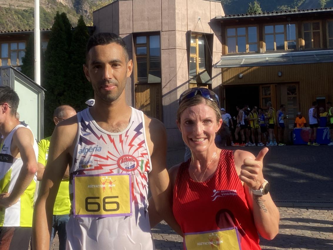 Khalid Jbari and Selina Christandl. © Sportissimus
