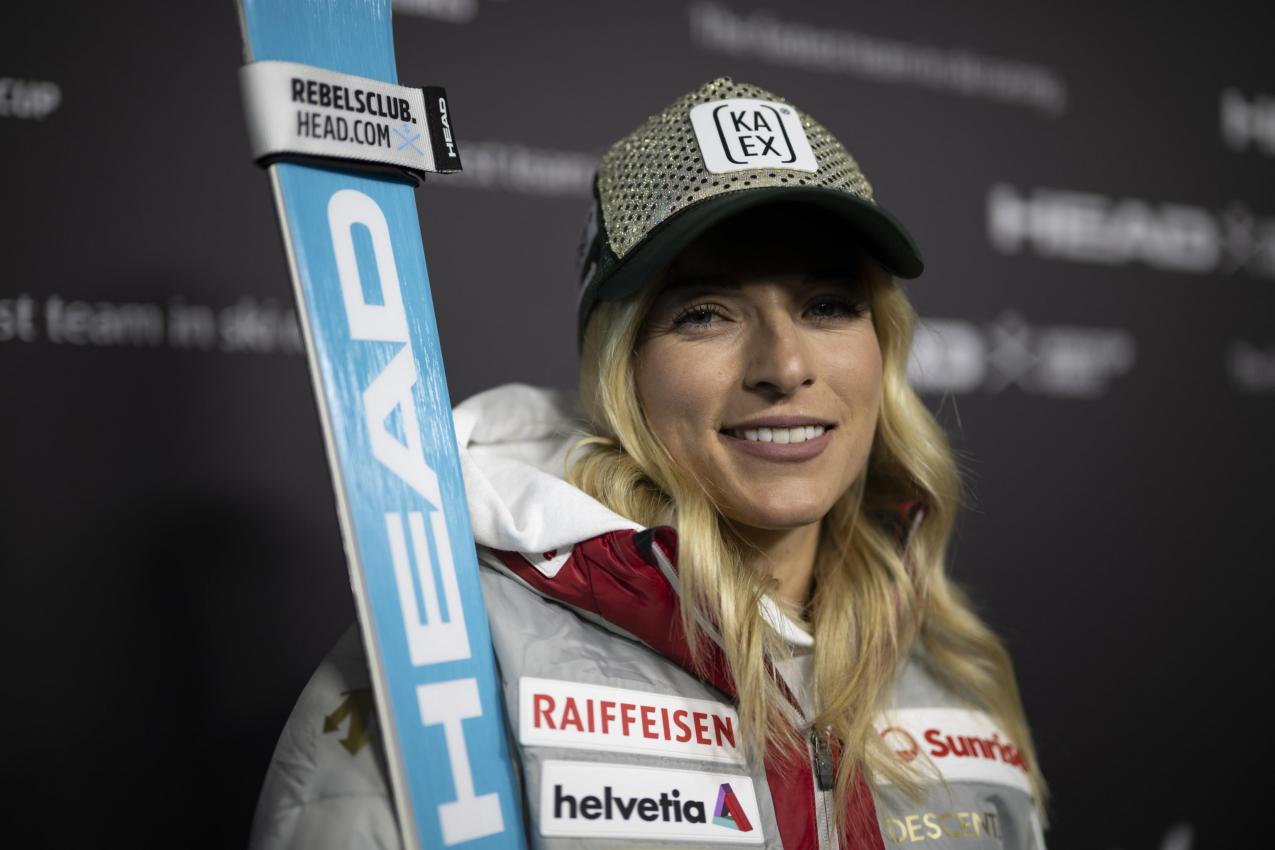Lara Gut-Behrami ist neben Shiffrin die Top-Favoritin auf den Gesamtweltcup. © ANSA / GIAN EHRENZELLER