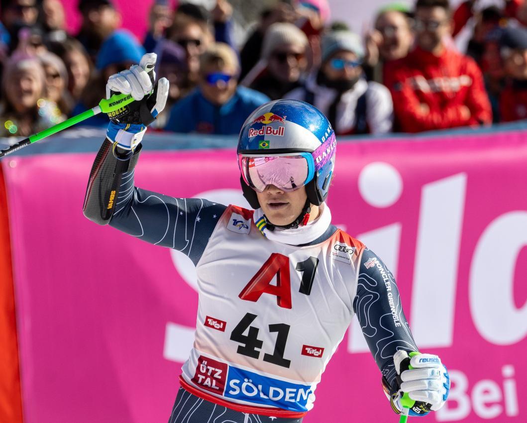 Lucas Pinheiro Braathen geht seit einem Jahr für Brasilien auf Punktejagd. © APA / EXPA/JOHANN GRODER
