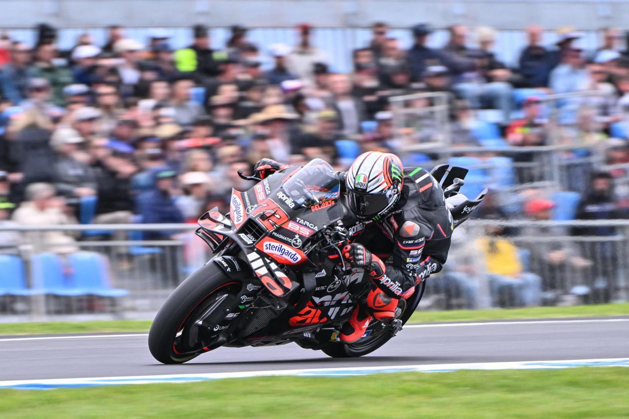 Marco Bezzecchi fuhr in Australien auf das Podium. © APA/afp / PAUL CROCK
