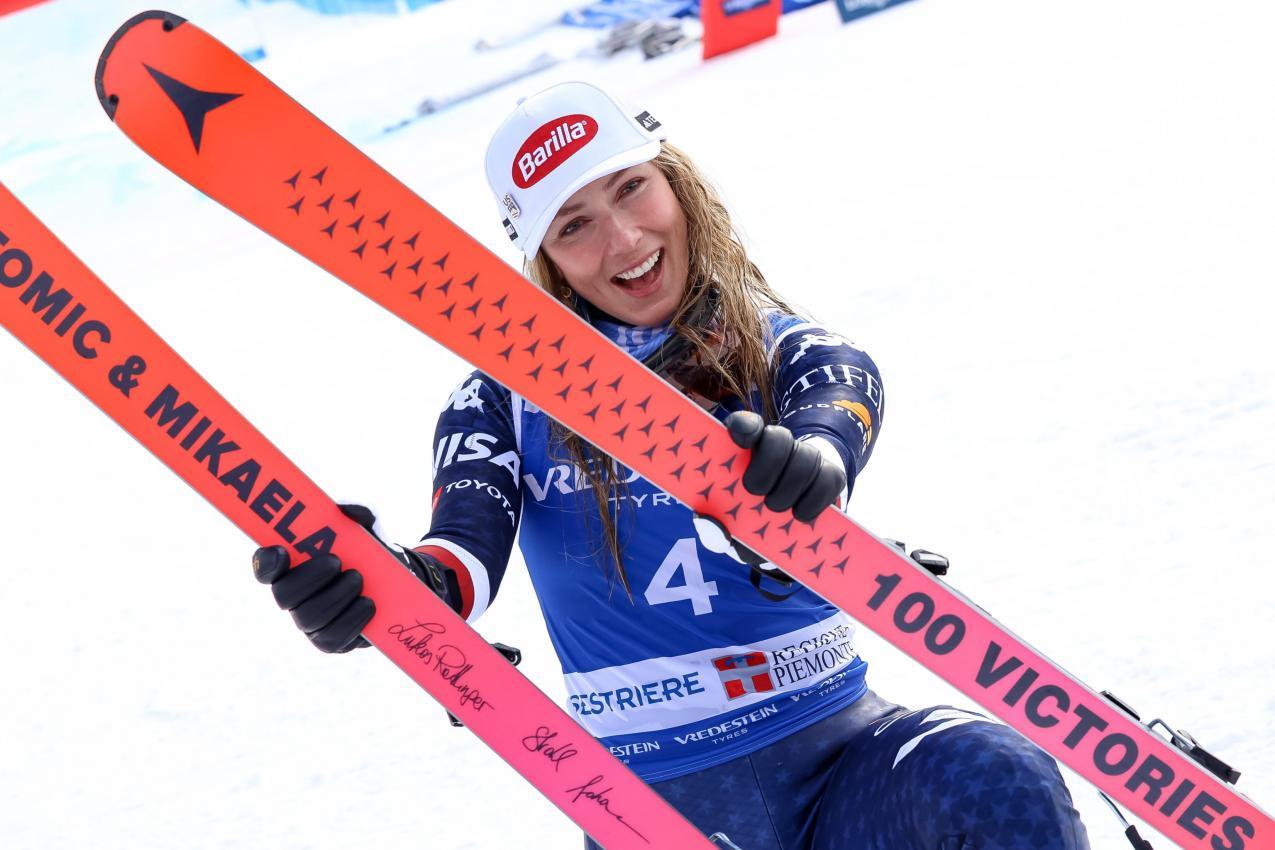 Mikaela Shiffrin is the superstar of the skiing scene. © ANSA / ANDREA SOLERO