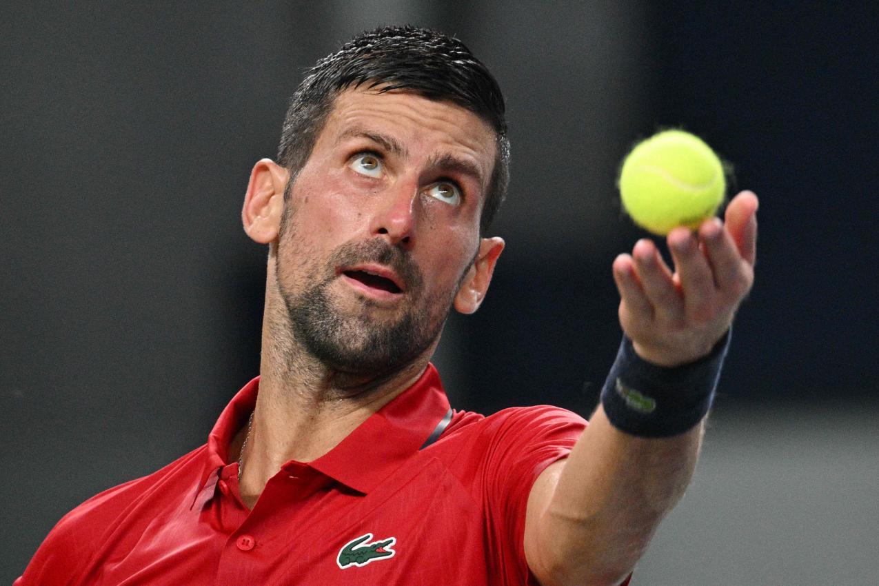 Novak Djokovic war zuletzt in Shanghai im Einsatz. © APA/afp / HECTOR RETAMAL