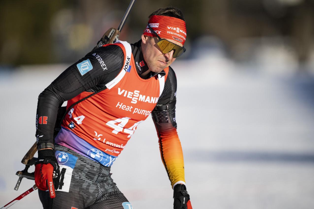 Philipp Nawrath, Top-Biathlet aus Deutschland. © ANSA / GIAN EHRENZELLER