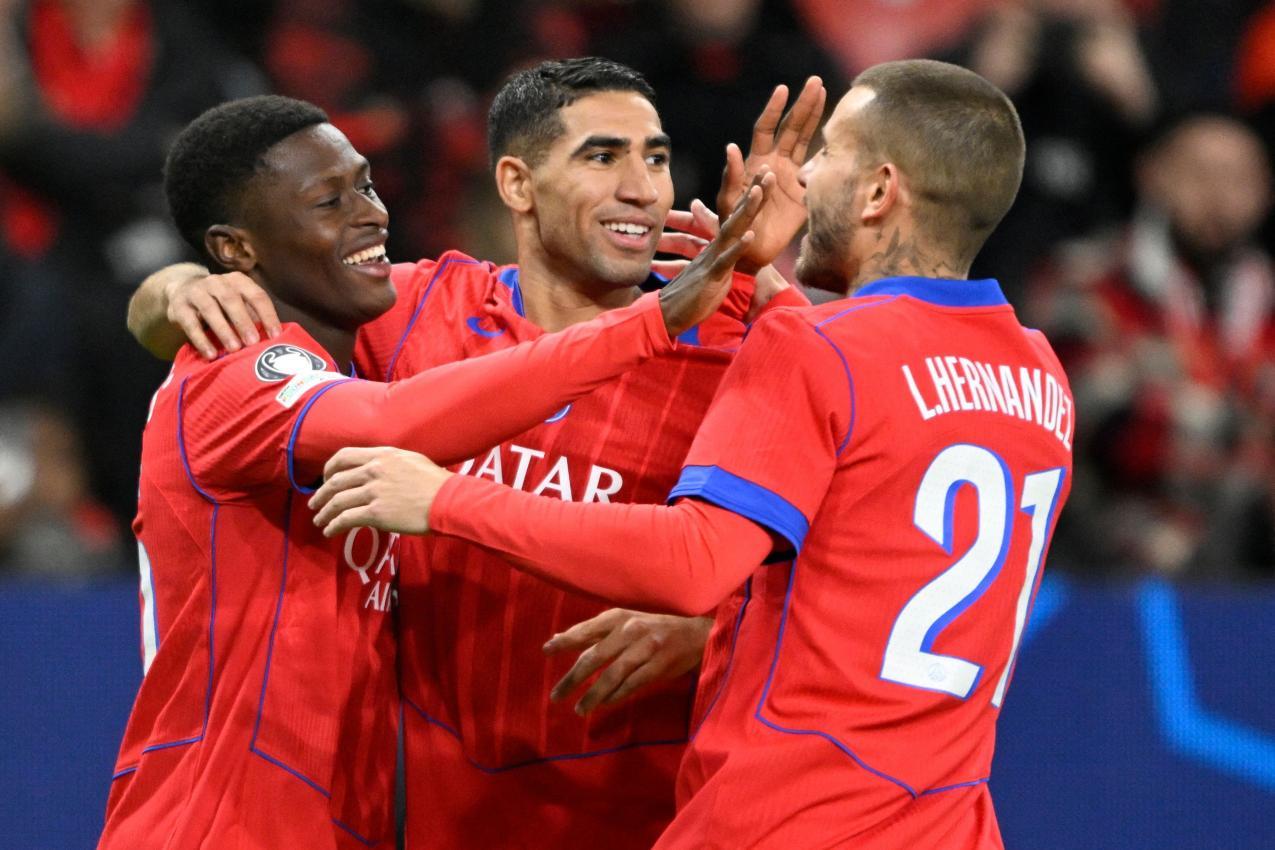 PSG shot Leverkusen. © APA/afp / INA FASSBENDER