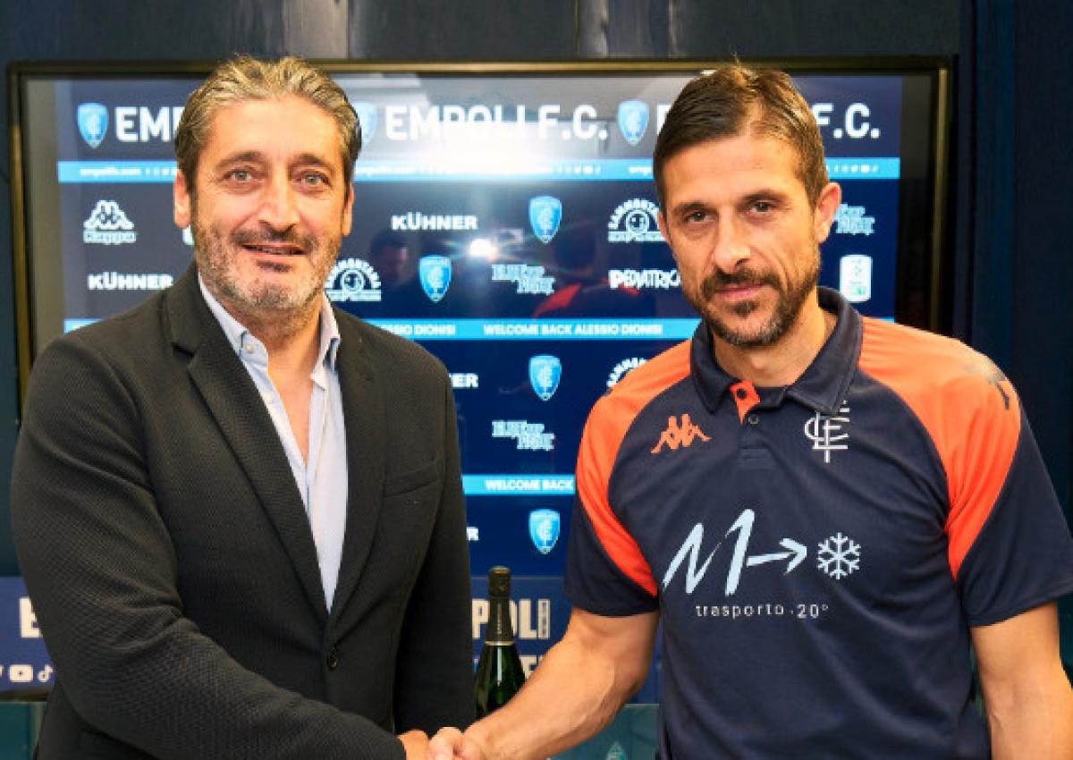 Back in Empoli: Alessio Dionisi (r.).