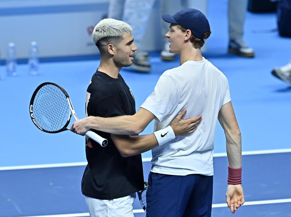 Alcaraz und Sinner sind bereit für Turin. © ANSA / Alessandro Di Marco