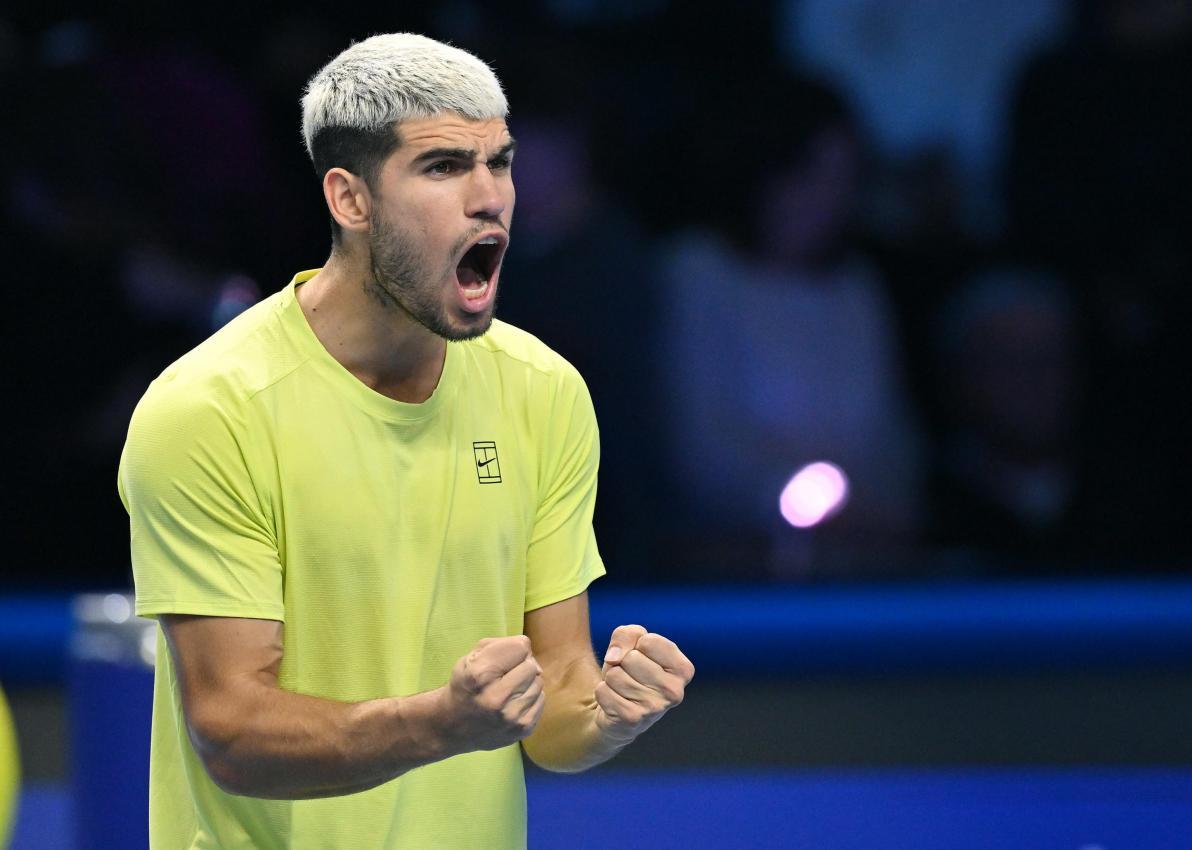 Carlos Alcaraz ist Sinners Finalgegner. © ANSA / Alessandro Di Marco