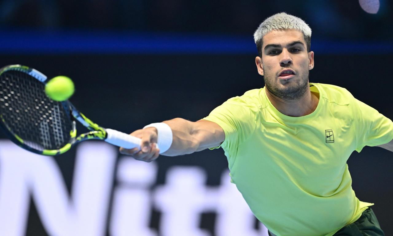 Carlos Alcaraz ließ gegen Lorenzo Musetti nichts anbrennen. © ANSA / Alessandro Di Marco