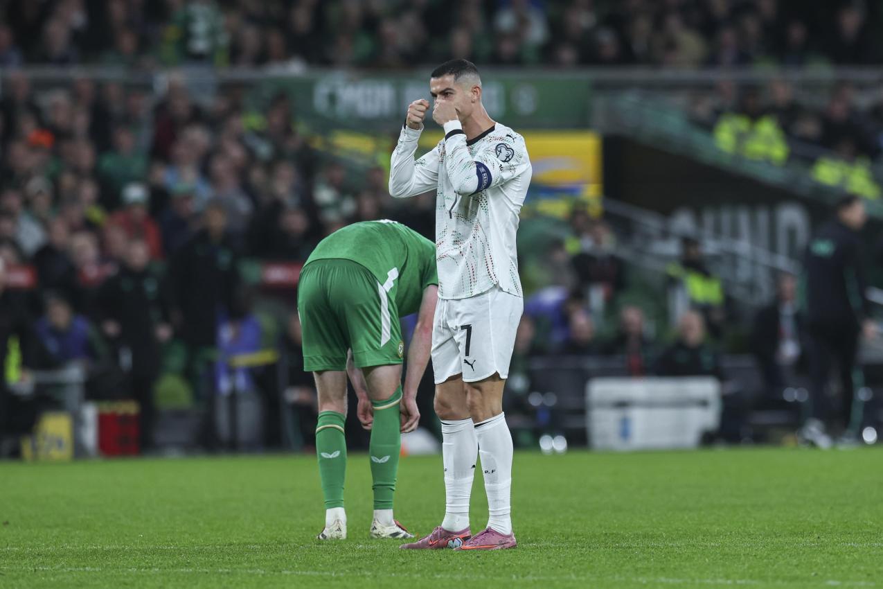 Cristiano Ronaldo a été expulsé suite à un carton rouge. © ANSA / JOSE SENA GOULAO