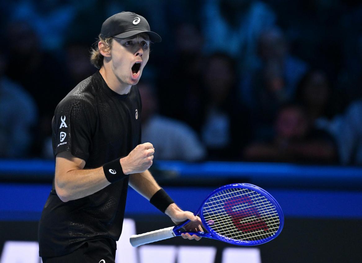 Der Australier war im zweiten Satz am Drücker. © ANSA / Alessandro Di Marco