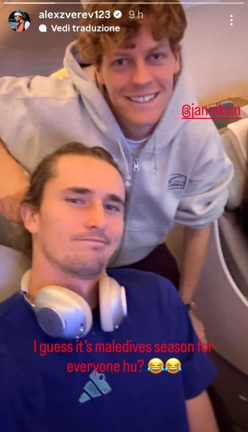 Die Instagram-Story von Alexander Zverev.