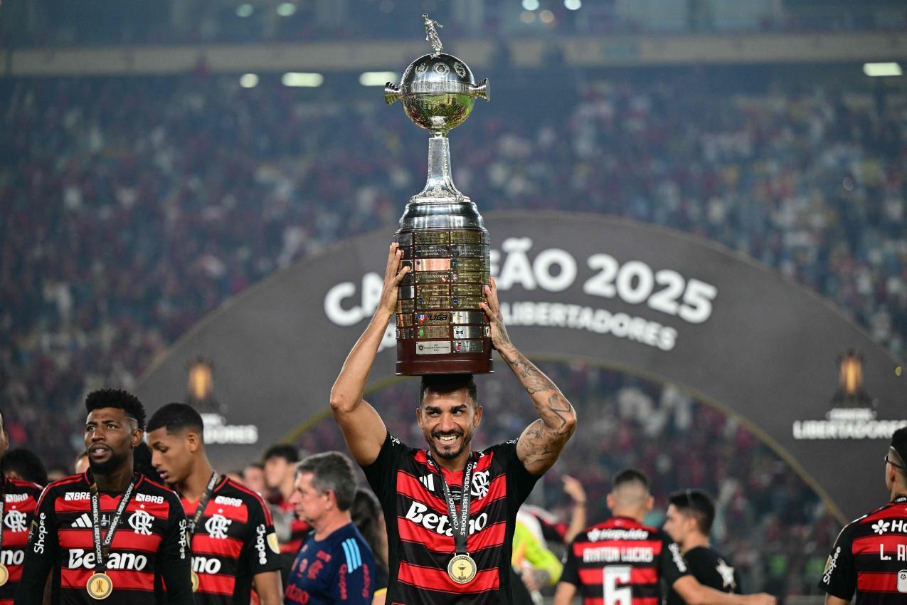 Flamengo hat seinen vierten Copa-Titel gefeiert. © APA/afp / ERNESTO BENAVIDES