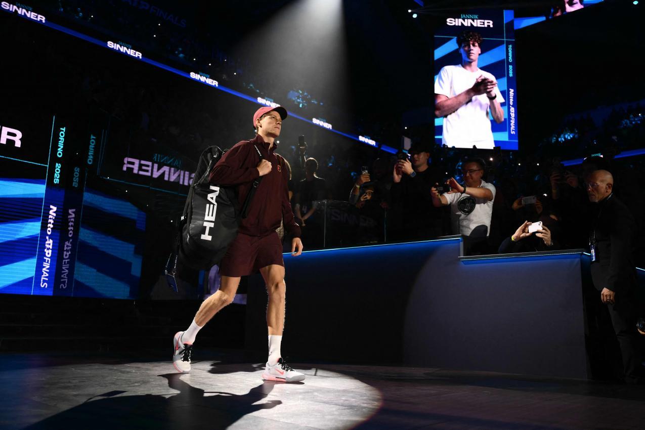 Jannik Sinner befindet sich in Topform. © APA/afp / MARCO BERTORELLO