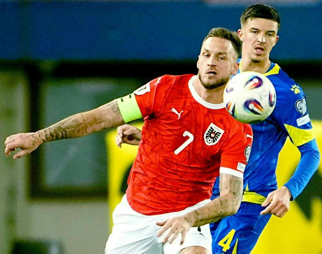 Kapitän Marko Arnautovic wird bei der WM 37 Jahre alt sein. © APA / GEORG HOCHMUTH