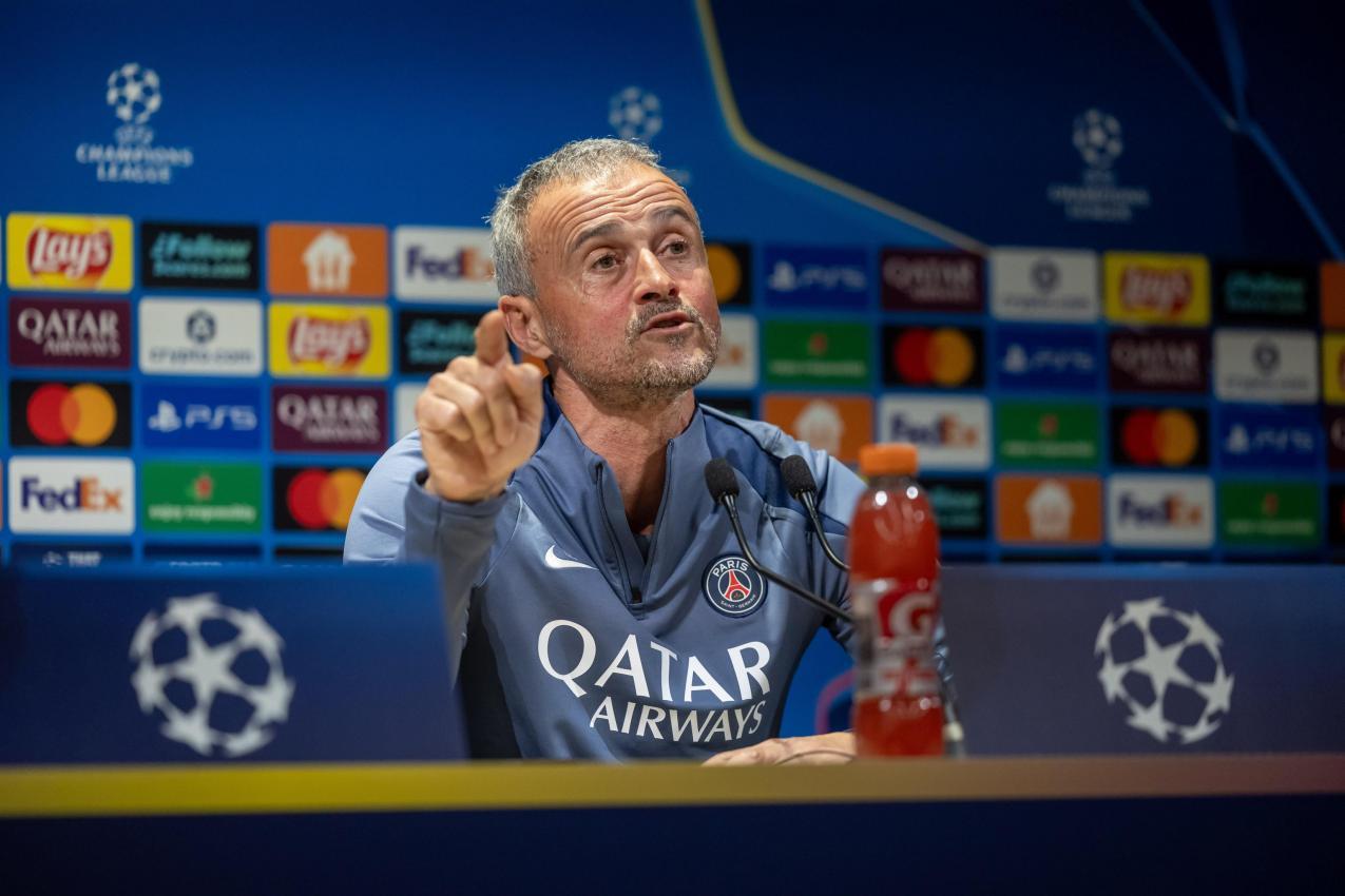 Luis Enrique ist bereit für das Duell mit den Bayern. © ANSA / CHRISTOPHE PETIT TESSON
