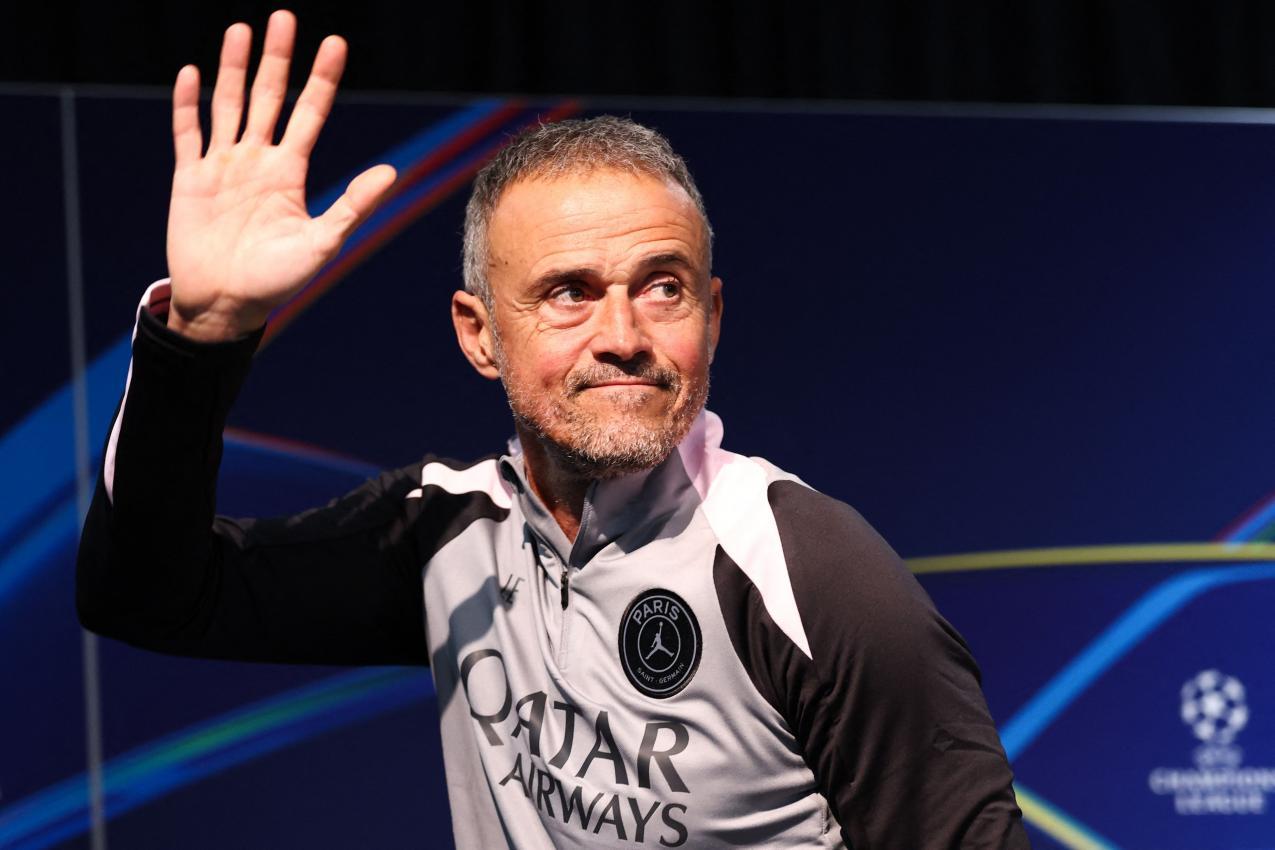 Luis Enrique muss mit PSG gegen Tottenham antreten. © APA/afp / FRANCK FIFE