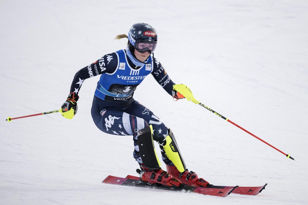 Mikaela Shiffrin war eine Klasse für sich. © APA/afp / RONI REKOMAA