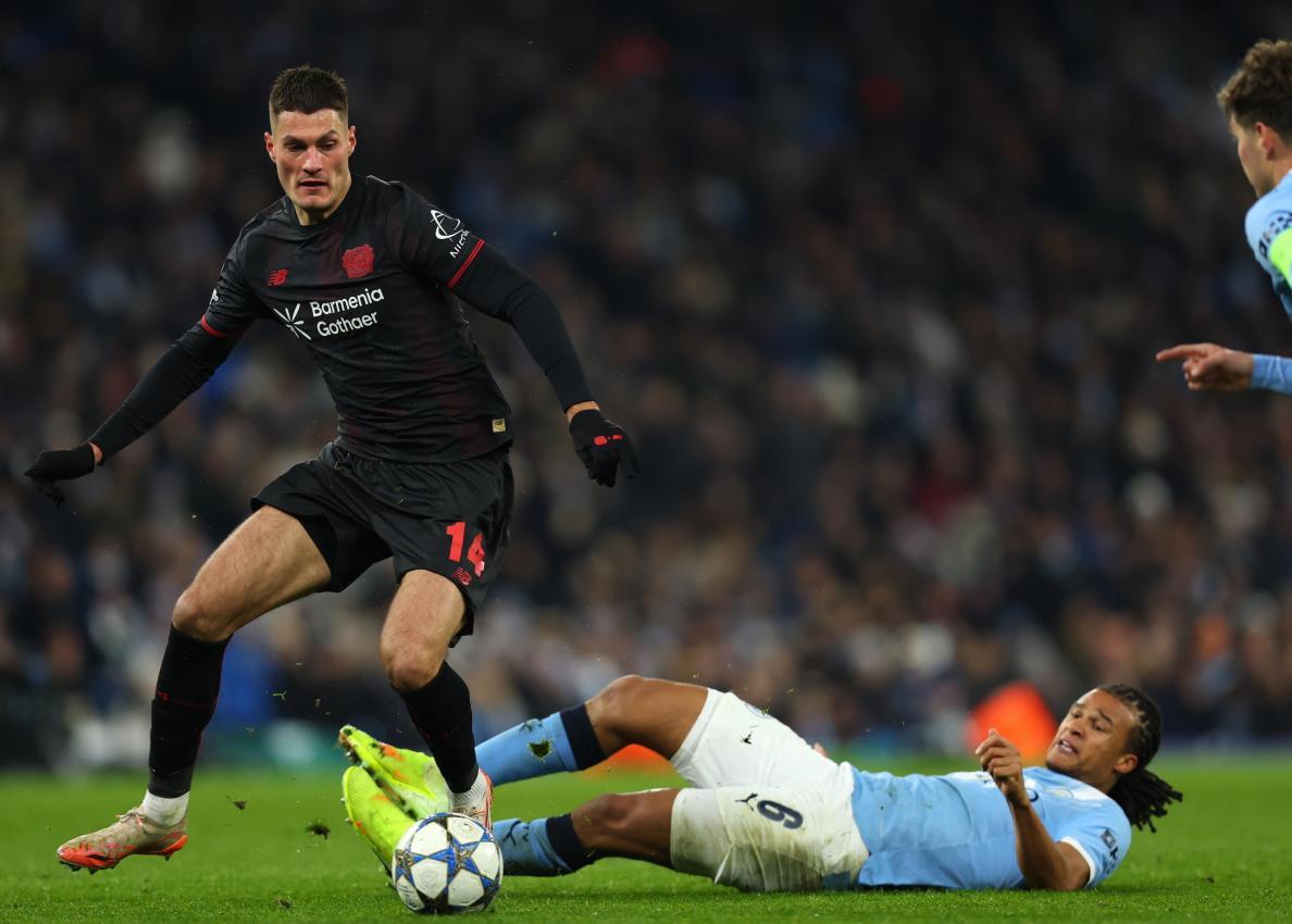 Patrick Schick traf für Leverkusen in Manchester. © ANSA / ASH ALLEN