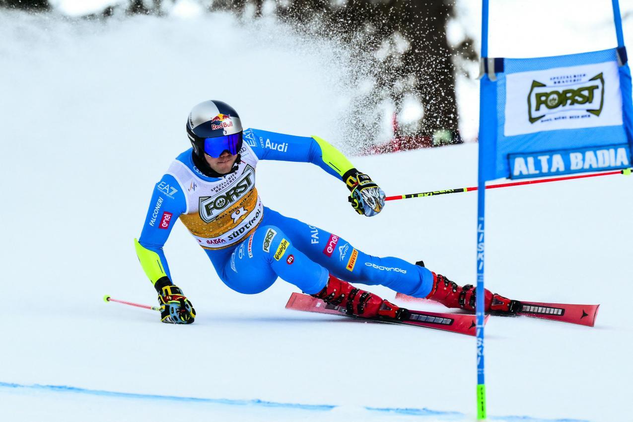 Alex Vinatzer hasn't quite found his rhythm yet. © APA/afp / STEFANO RELLANDINI