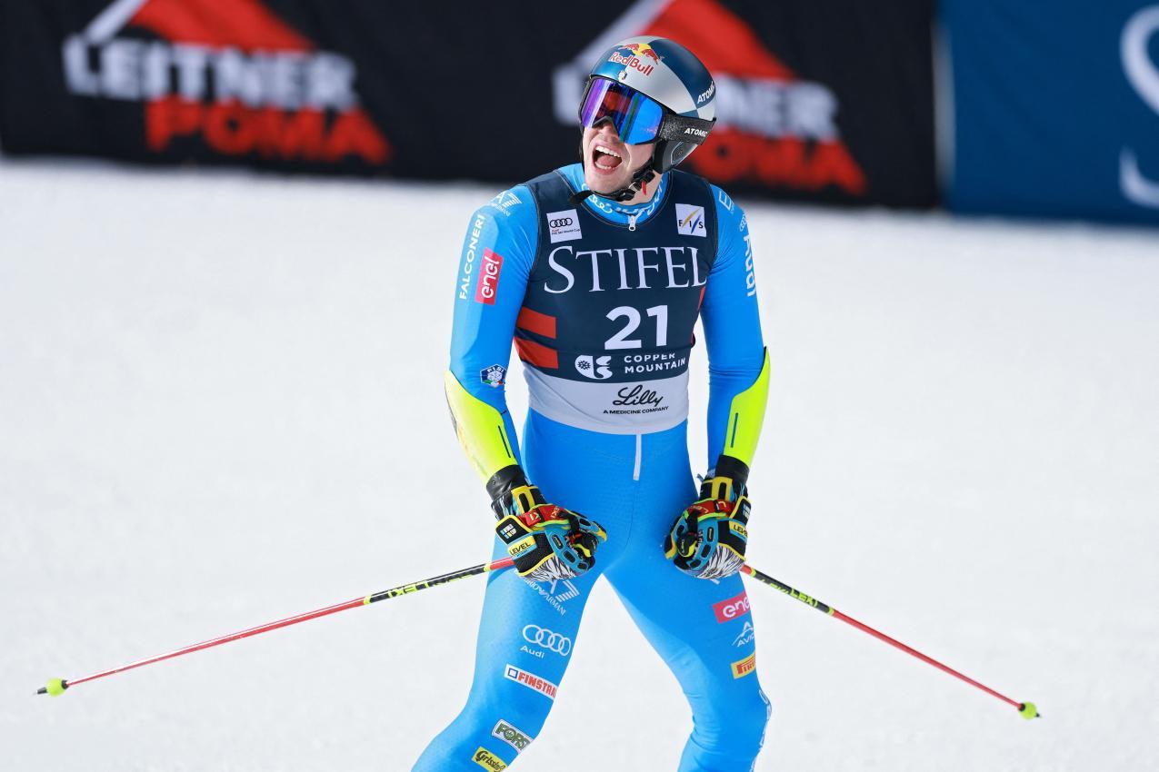 Alex Vinatzer war stark unterwegs. © APA / SEAN M. HAFFEY