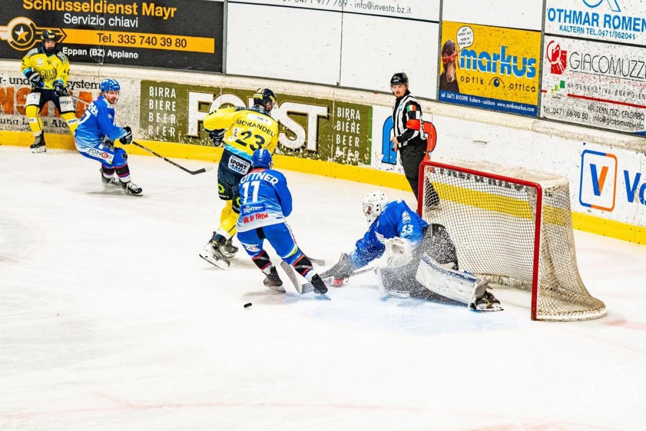 Die Fassa-Verteidigung hielt im dritten Drittel dicht. © Instagram / Jan Marc Zublasing