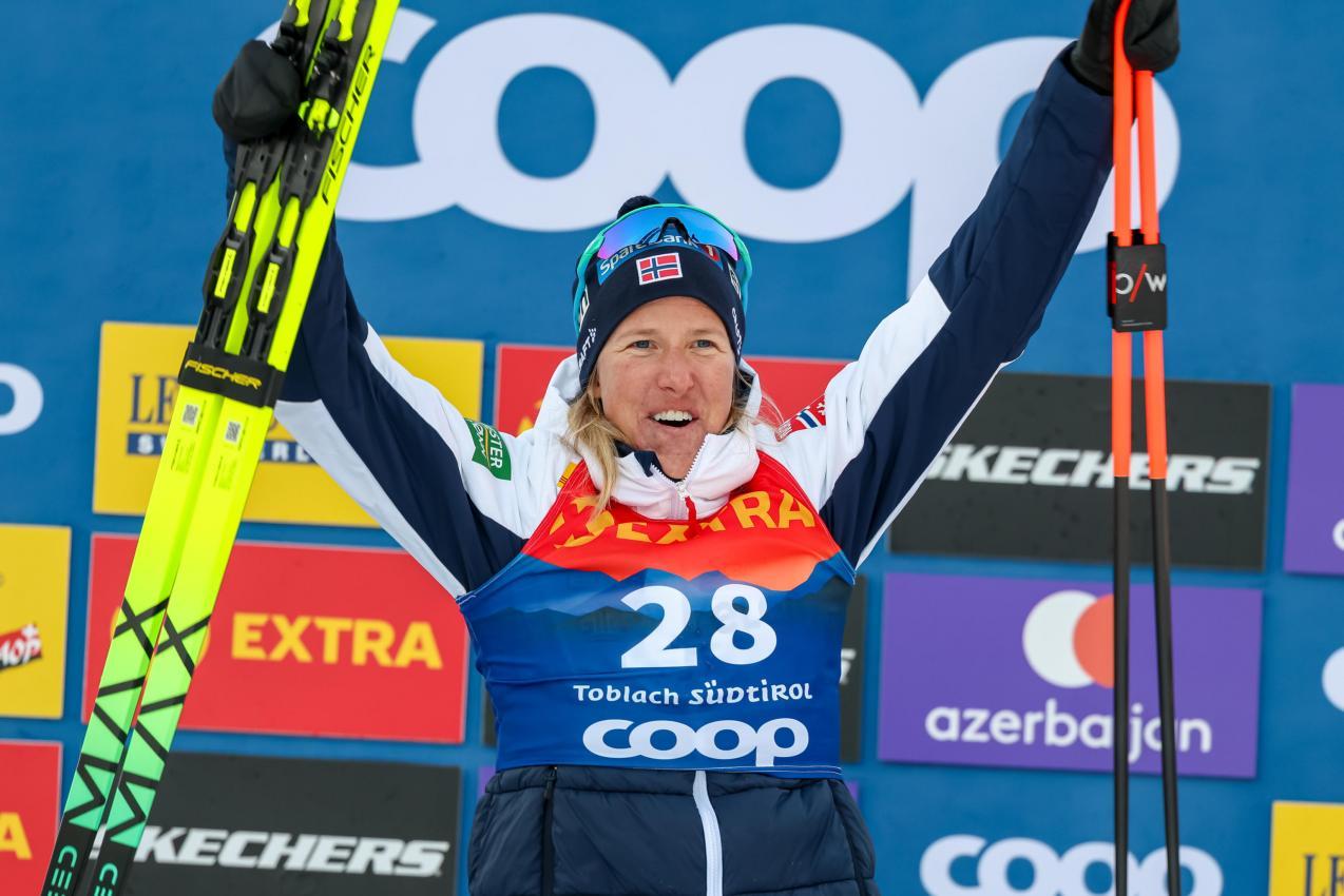 Die Siegerin:  Astrid Oeyre Slind © ANSA / ANDREA SOLERO