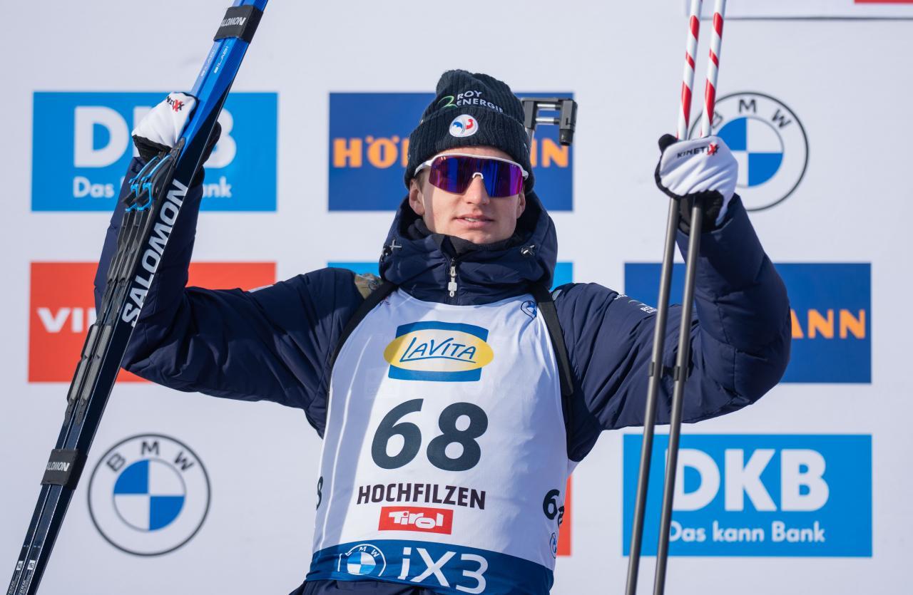 Eric Perrot hat in der Verfolgung triumphiert. © APA / GEORG HOCHMUTH