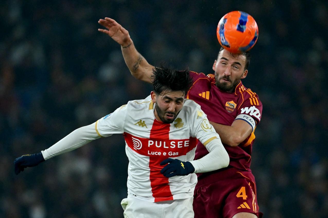 Genoa struggled to get into the game against Roma. © APA/afp / FILIPPO MONTEFORTE