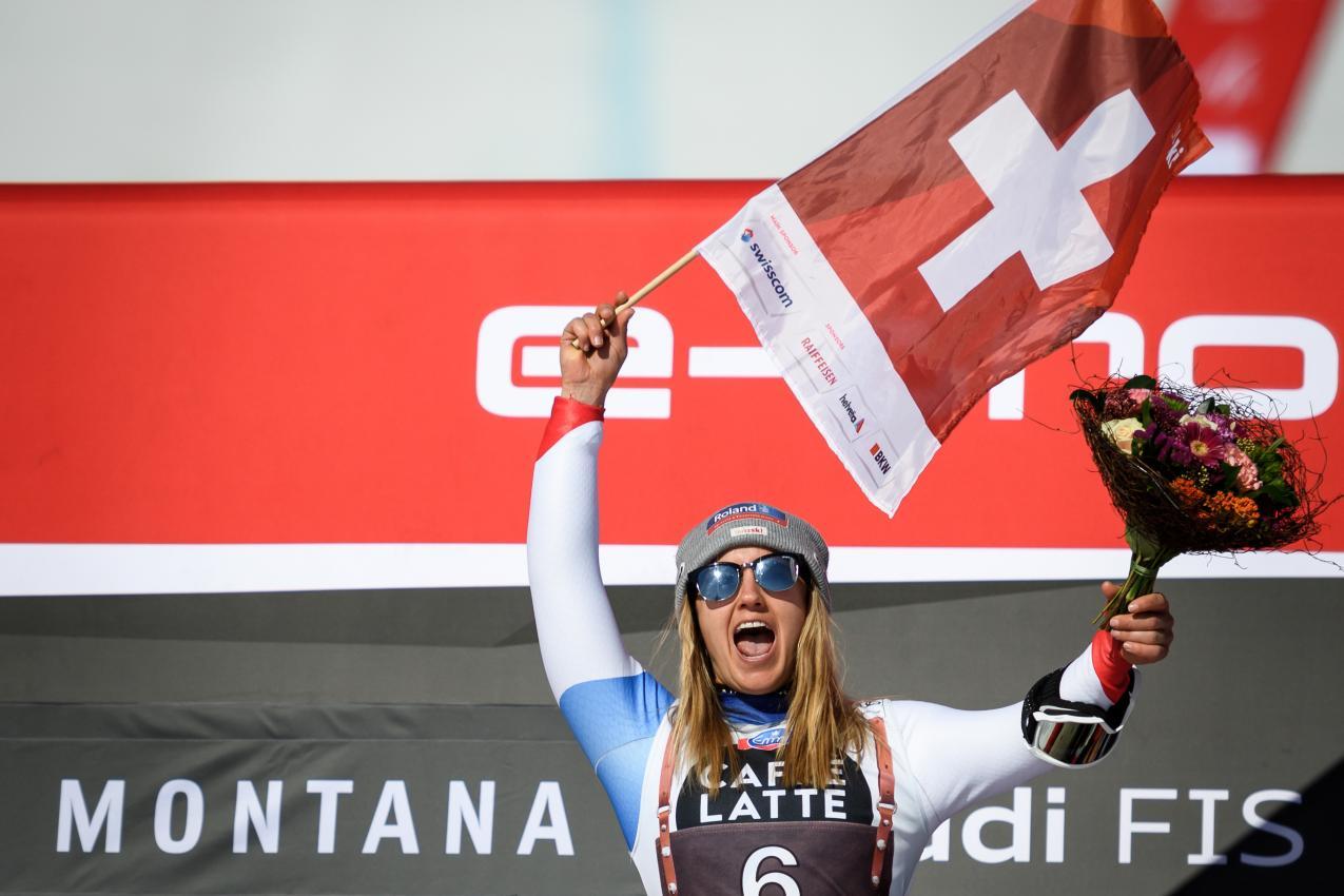 Joana Hählen wants to celebrate again. © AFP / FABRICE COFFRINI