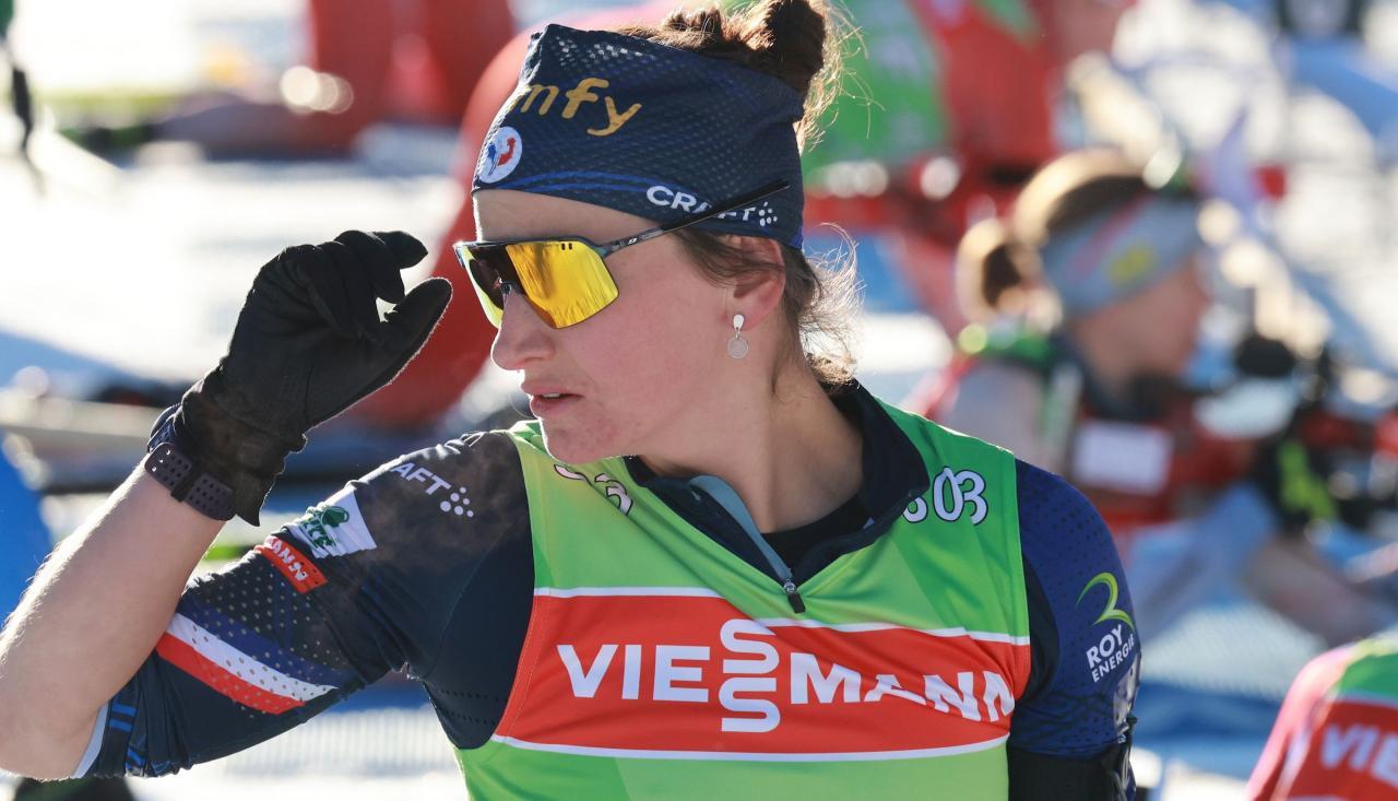 Julia Simon läuft seit Freitag wieder im Weltcup. © Pierre TEYSSOT