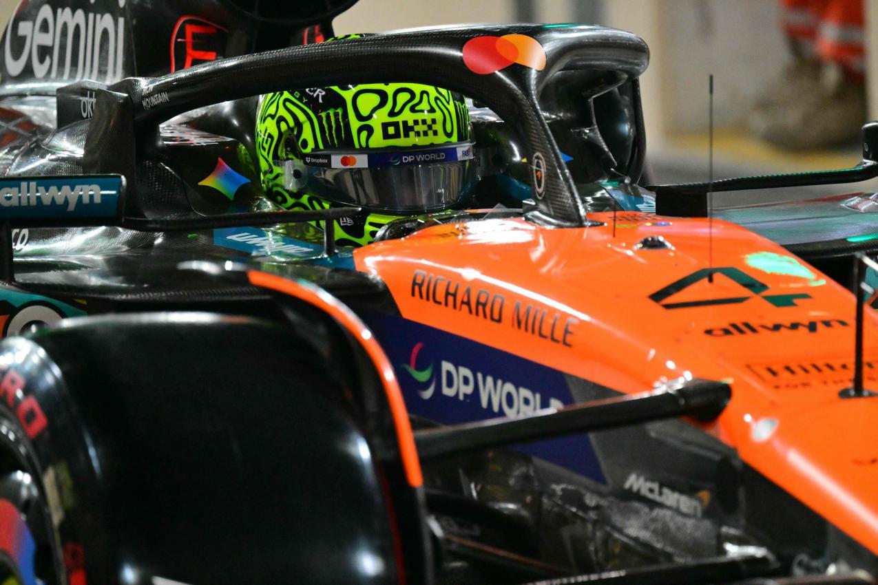 Lando Norris hat die besten Chancen auf den Titel. © APA/afp / ANDREJ ISAKOVIC
