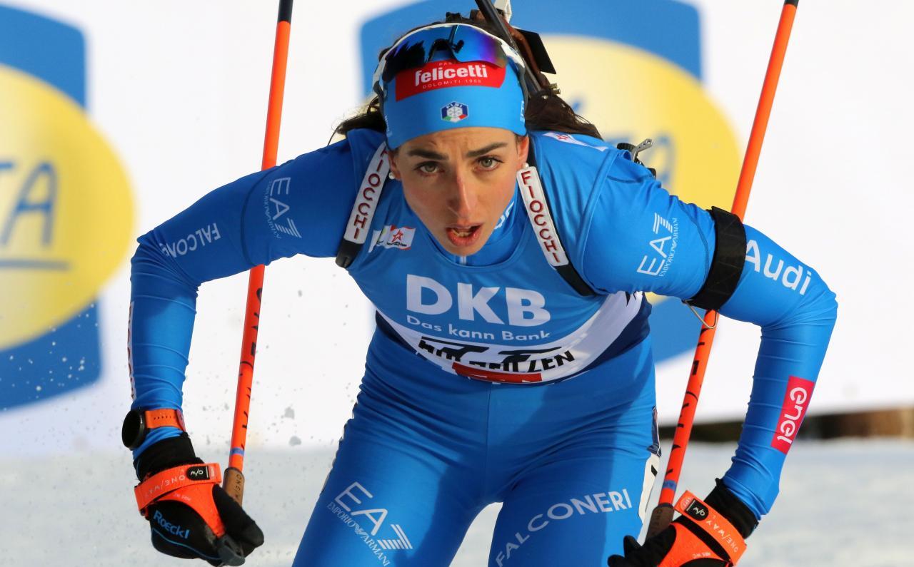 Lisa Vittozzi zeigte eine gute Laufleistung, patzte aber zwei Mal am Schießstand. © Pierre TEYSSOT