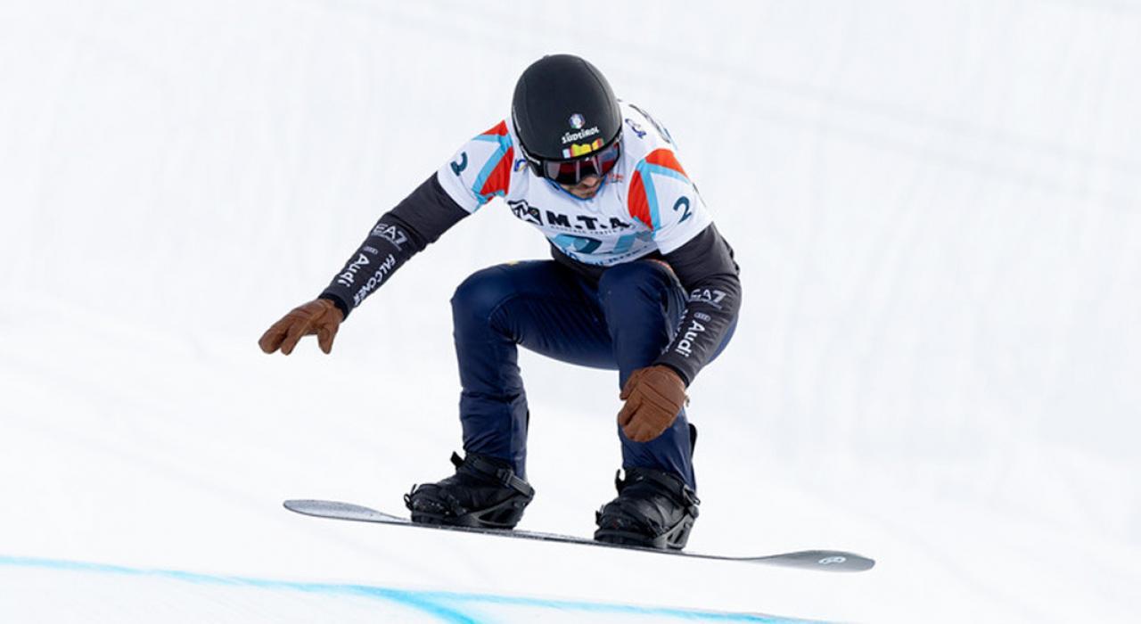 Omar Visintin will sportlich zurückschlagen. © FISI