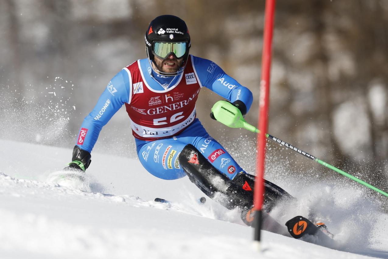 Simon Maurberger ist die Südtiroler Hoffnung. © ANSA / SEBASTIEN NOGIER