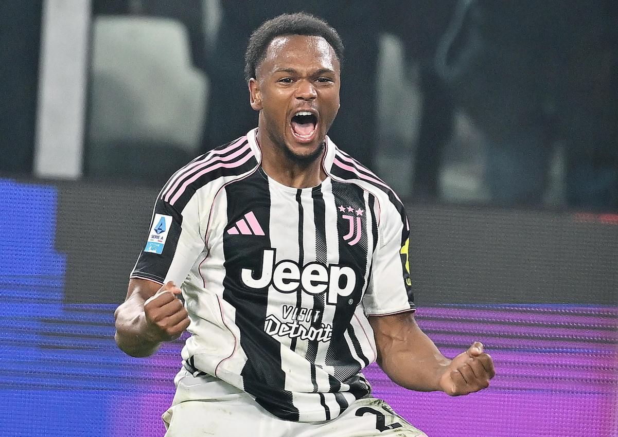 So jubelte Lois Openda nach seinem ersten Serie-A-Treffer für Juventus. © ANSA / Alessandro Di Marco