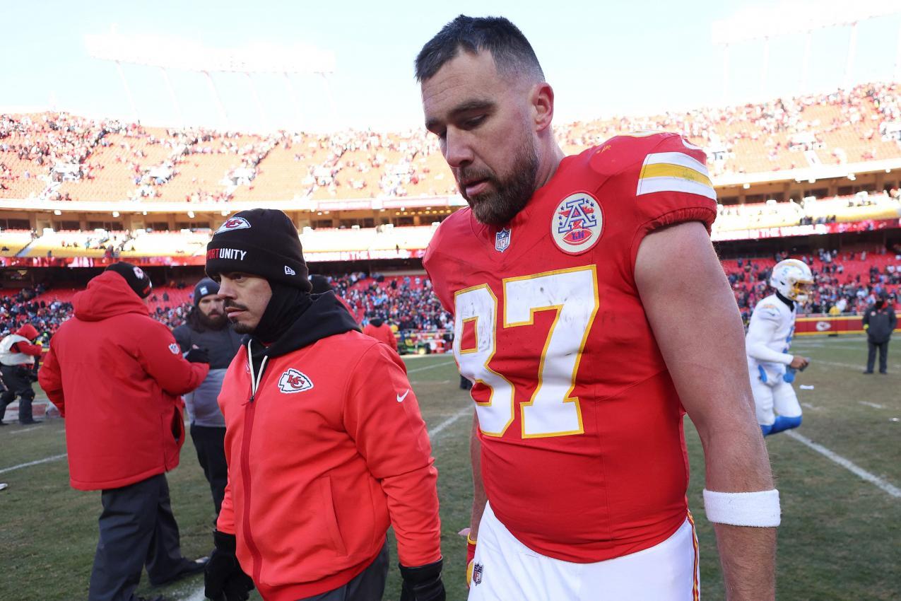 Travis Kelce war ein Schatten seiner selbst. © APA / JAMIE SQUIRE
