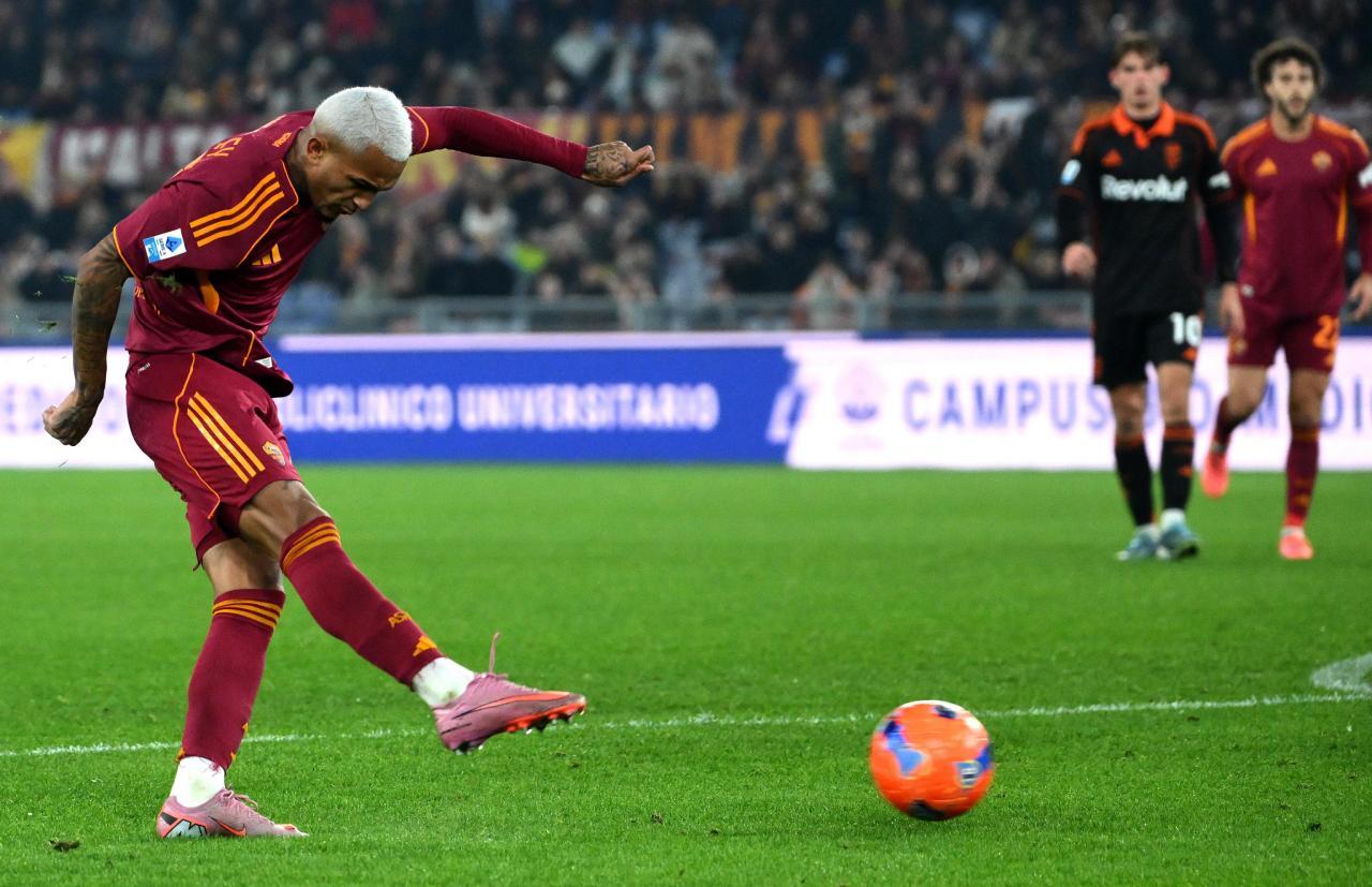 Wesley erzielte Romas Siegtreffer gegen Como. © ANSA / ETTORE FERRARI