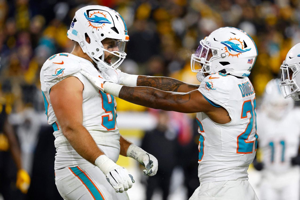 Zach Sieler und die Dolphins konnten nur in Halbzeit eins mithalten. © APA / JUSTIN K. ALLER