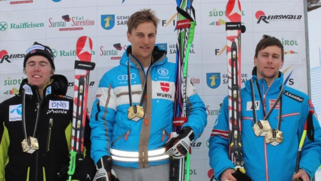 Aleksandr Aamodt Kilde (l.) stand in Reinswald zwei Mal auf dem Podest.