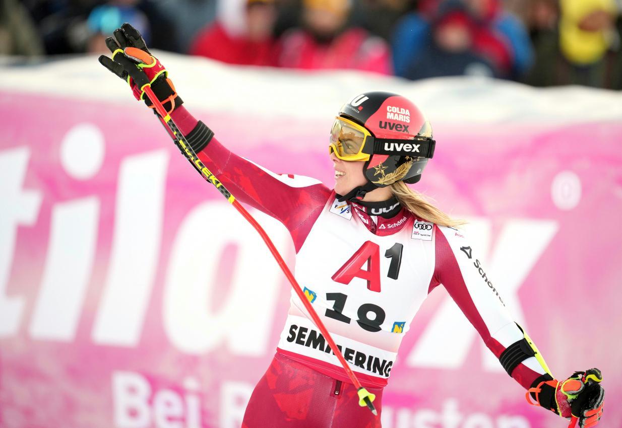 Liensberger a réalisé sa meilleure performance de la saison à Semmering peu avant la fin de l'année. © APA / GEORG HOCHMUTH