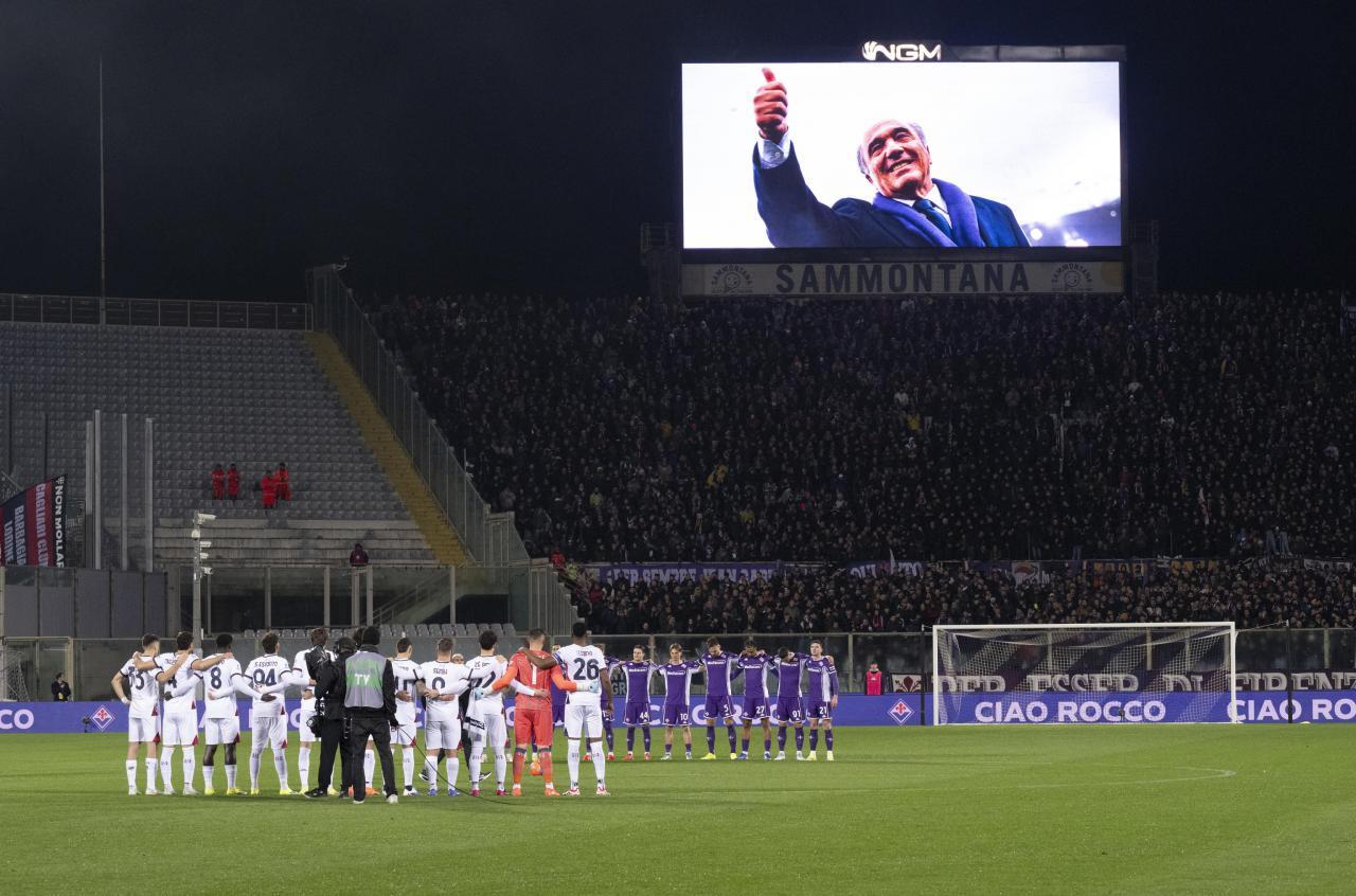 In Florenz wurde dem verstorbenen Präsidenten Rocco Commisso gedacht. © ANSA / CLAUDIO GIOVANNINI