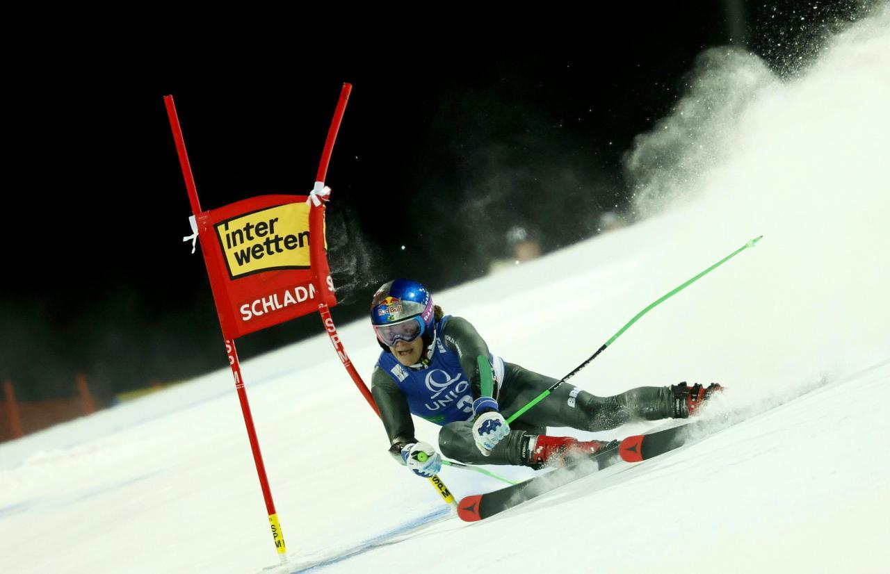 Lucas Braathen klingt in Führung. © APA / ERWIN SCHERIAU