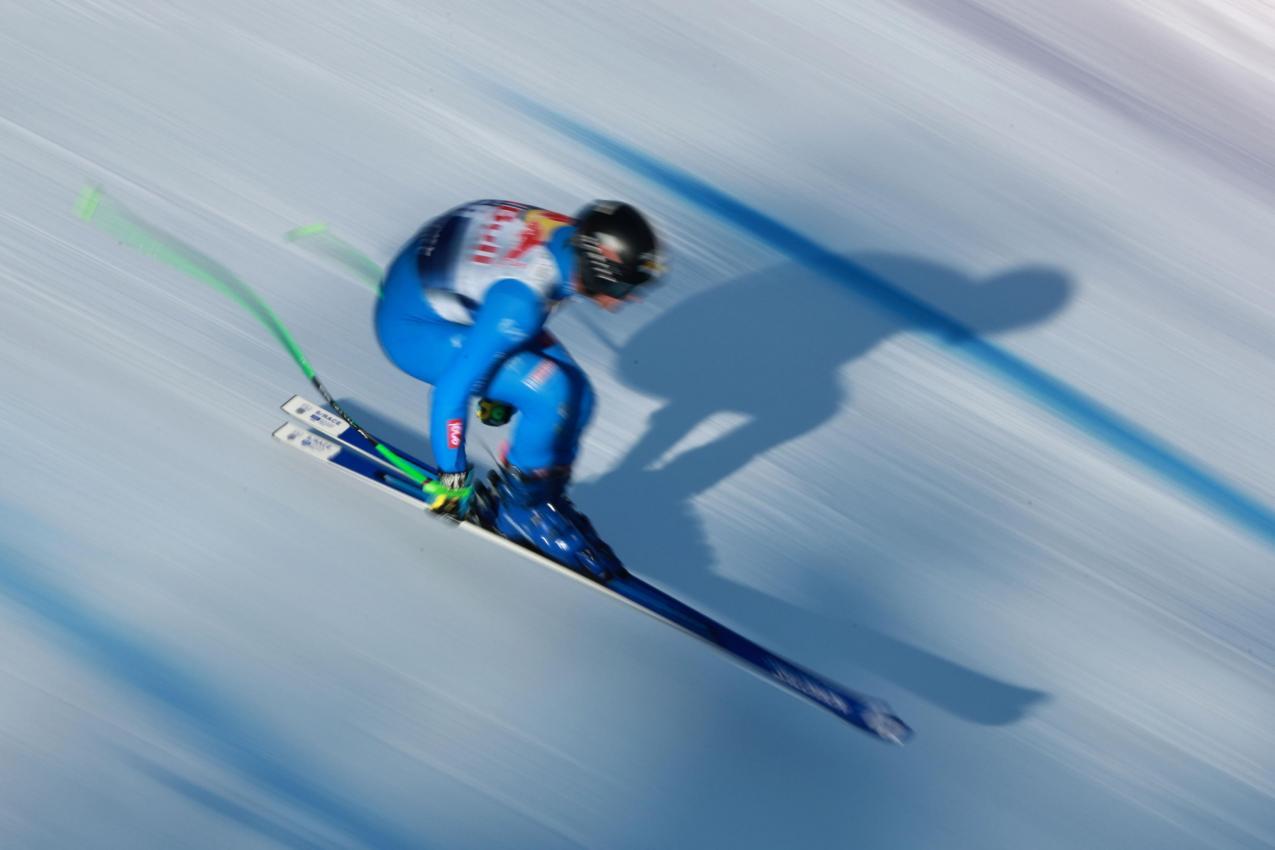 Max Perathoner hat sein erstes Weltcup-Wochenende in Kitzbühel erlebt. © ANSA / ANNA SZILAGYI