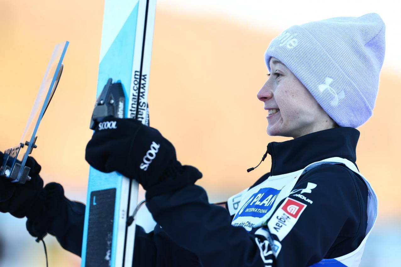 Nika Prevc won the tour. © ANSA / ANNA SZILAGYI