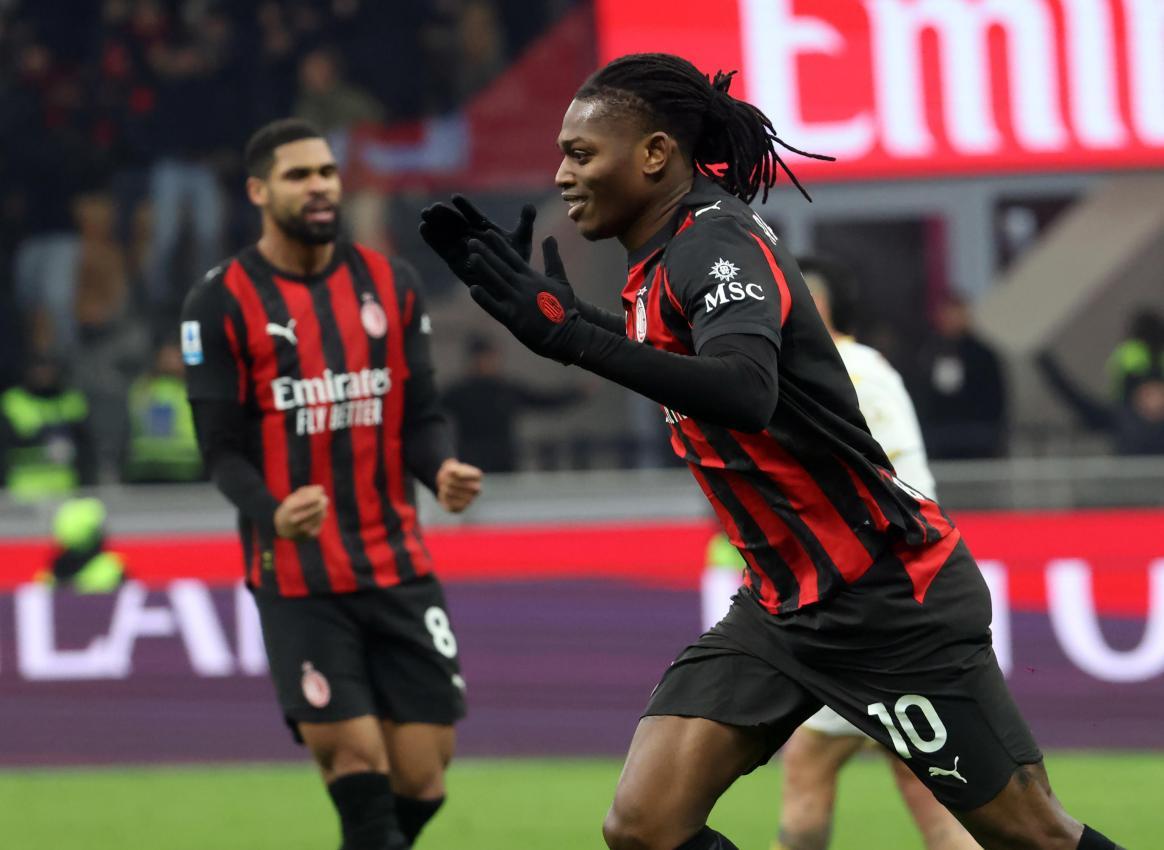 Rafa Leao besorgte den Milan-Ausgleich. © ANSA / MATTEO BAZZI