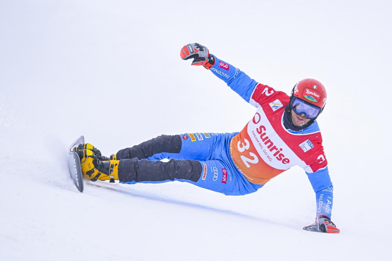 Roland Fischnaller à la Coupe du monde à Scuol. © ANSA / GIAN EHRENZELLER