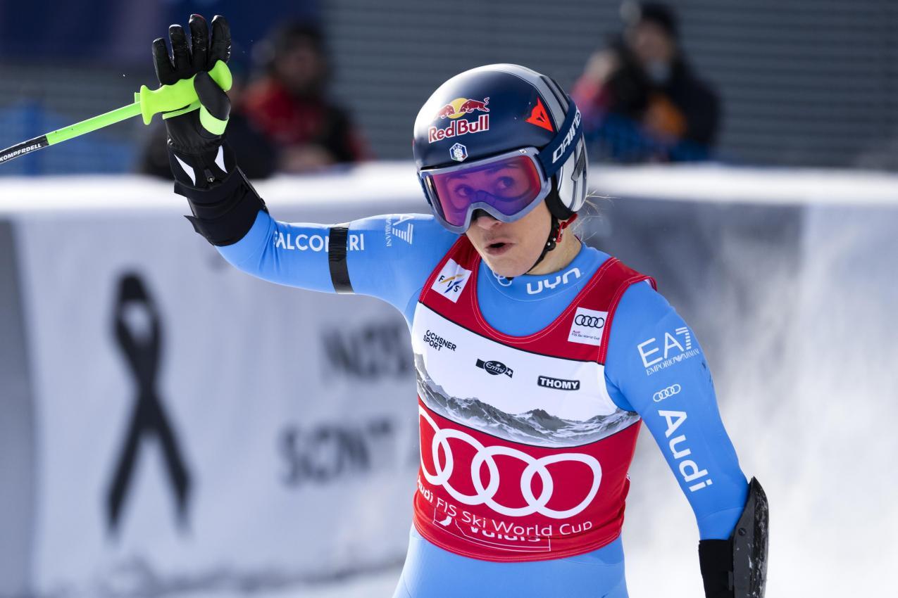 Sofia Goggia landete auf dem zweiten Platz. © ANSA / ALESSANDRO DELLA VALLE
