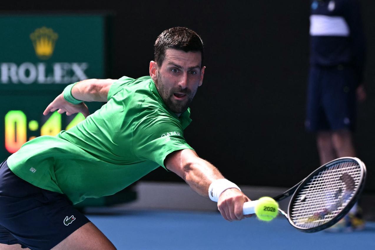 Superstar Novak Djokovic. © APA/afp / WILLIAM WEST
