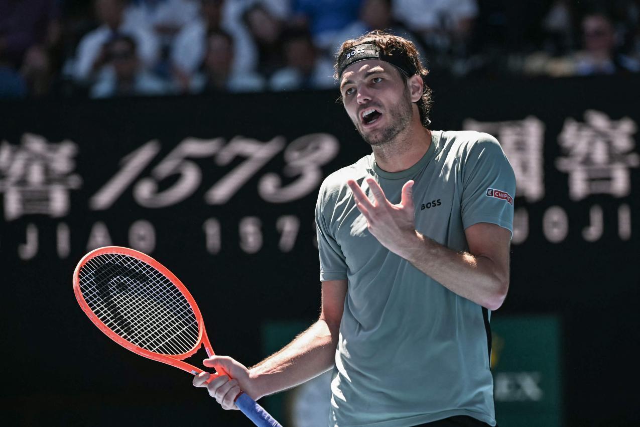 Taylor Fritz war im Achtelfinale an Lorenzo Musetti gescheitert. © APA/afp / WILLIAM WEST